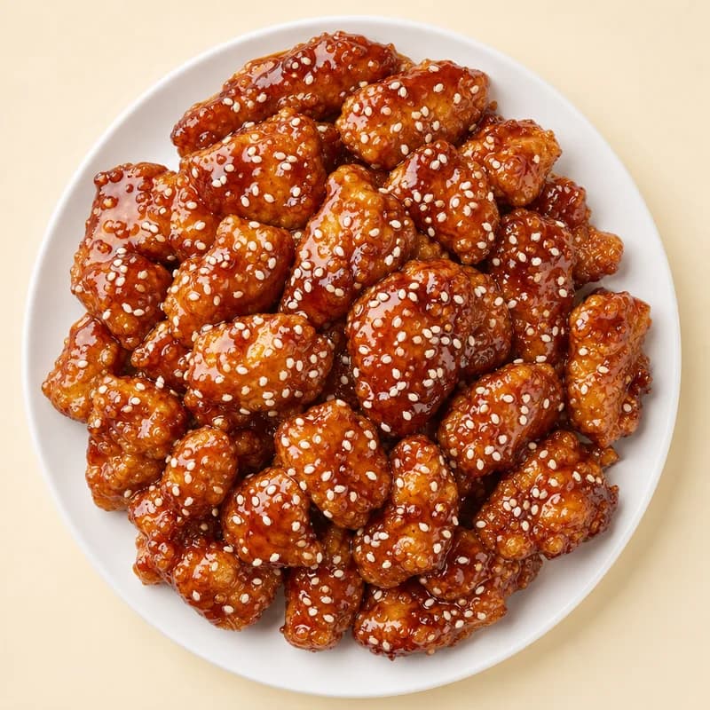 Sesame chicken, one of China Feast's most-ordered plates